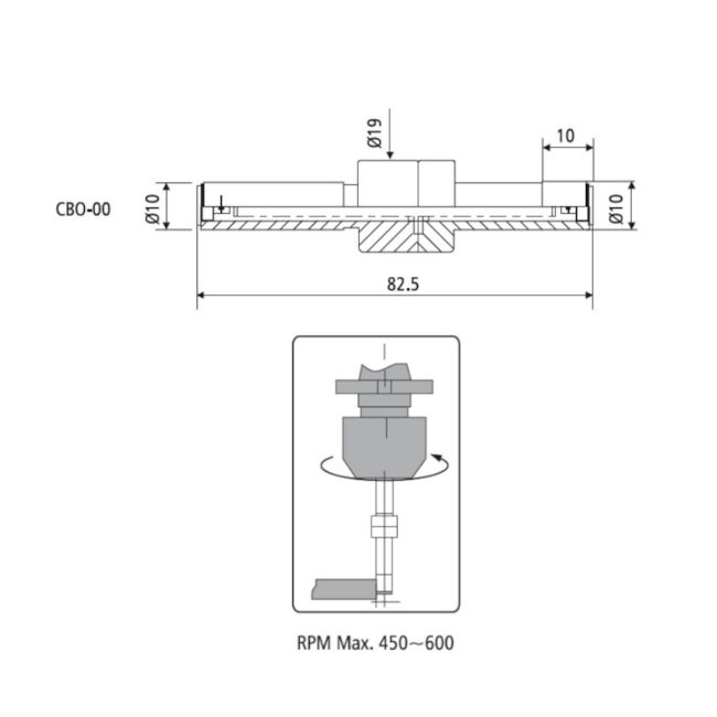 Localizador de Arestas 10X10mm Ponta Simples CBO-00 BTFIXO-70c3b320-8725-4630-9fbd-2d2e02be50f4