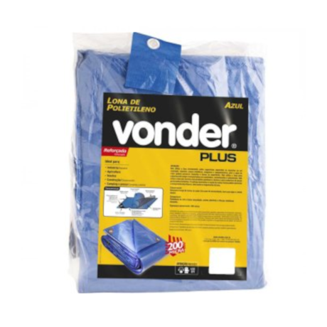 Lona Reforçada de Polietileno Azul 10M x 4M 6134104000 VONDER-651067ce-b739-454e-a854-b64a23a23b93