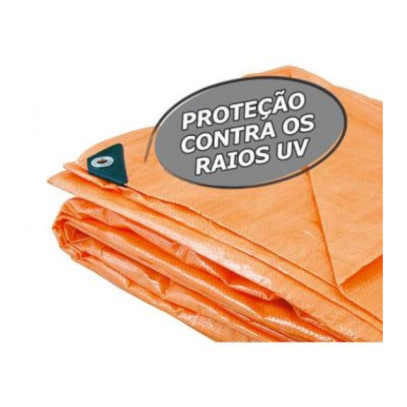 Lona Reforçada de Polietileno Laranja 2M x 2M 6133022000 VONDER