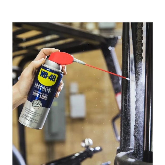 Lubrificante a Seco para Correntes Sem PTFE Aerosol 400ml WD-40 DRY-LUB WD-40-0163104d-da56-4e49-b3c2-eff471e0112c