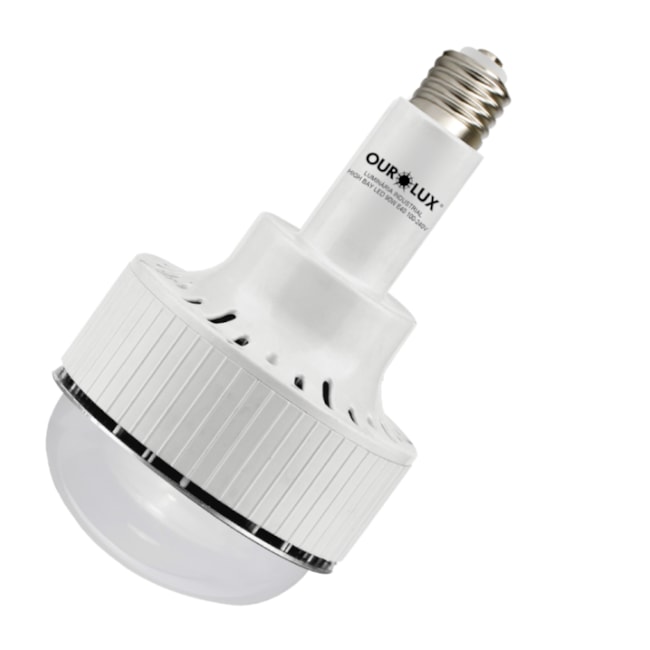 Luminária de LED Industrial 130W 6500K E-40 Bivolt High Bay OUROLUX-5c913015-5c70-4c58-aab4-681595040c51