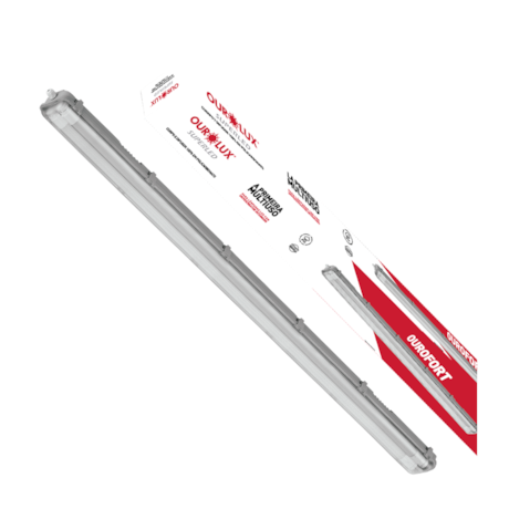 Luminária Hermética 2X18W 120cm IP65 01538 OUROLUX-59940320-b01b-4ce2-abd5-16f5d4067aa3