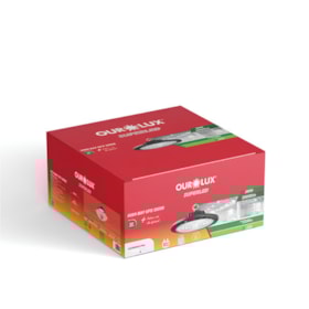 Luminária High Bay UFO 200W 6500K 150lm/W OUROLUX