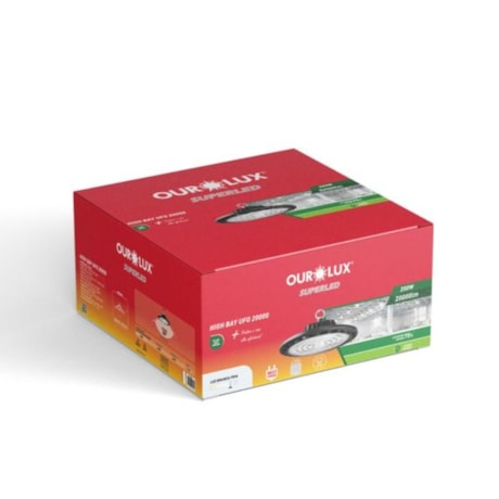 Luminária High Bay UFO 200W IP65 6500K 20.000LM 05595 OUROLUX-cfd76724-3b68-4aa8-b6b7-a6ab8f1f32aa