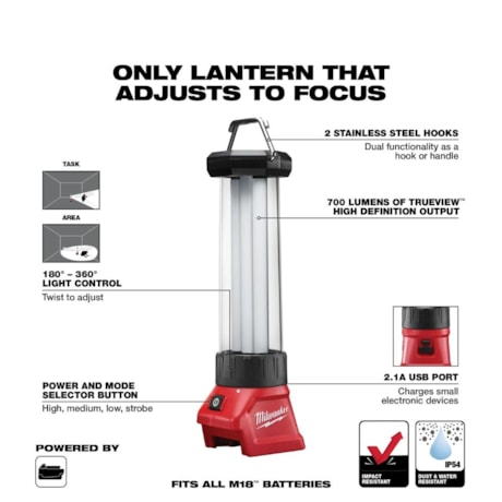 Luminária LED 18V 700 Lumens 360GR sem Bateria e sem Carregador 2363-20 MILWAUKEE-d213b39f-8dcf-4d2a-9a18-5af87c9b0809