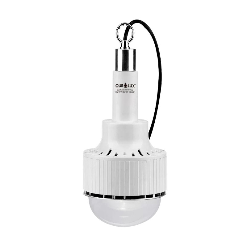 Luminária LED com Gancho 90W 6500K Bivolt 5580 HIGHBAY OUROLUX Anhanguera Ferramentas