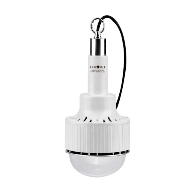 Luminária LED com Gancho 90W 6500K Bivolt 5580 HIGHBAY OUROLUX-d5300186-1b1d-4222-8c83-77fa93e7909a