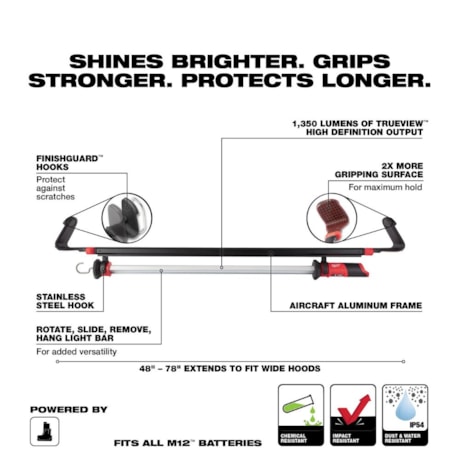 Luminária para Uso Automotivo de Led sem Bateria e sem Carregador 2125-20 MILWAUKEE