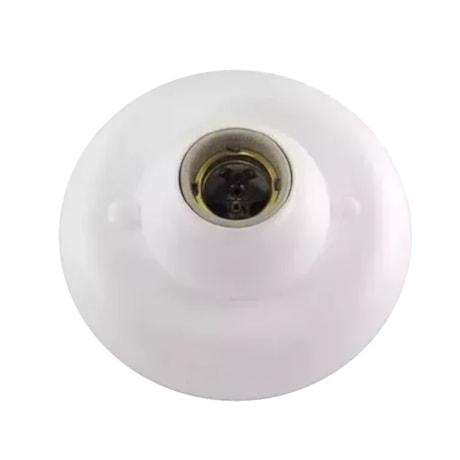 Luminária Plafon Bocal Porcelana E27 100W Branca 251291 INTERNEED-fb84b536-00b4-40e2-960c-488e82bd58cb