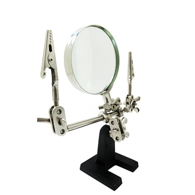 Lupa Branca 3D com Suporte e Pinça HL-S10 HIKARI-86ace40e-e910-45cd-85f7-a098b1d92641