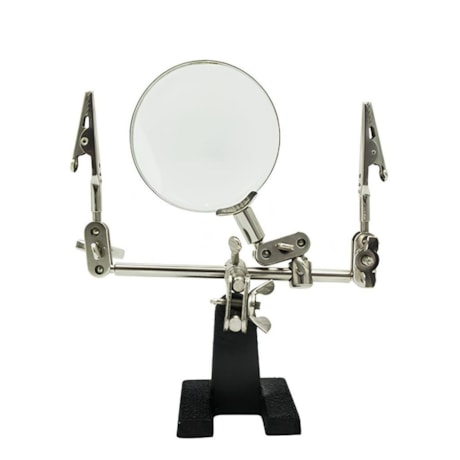 Lupa Branca 3D com Suporte e Pinça HL-S10 HIKARI-448f68b5-b2c1-4472-9f28-0f5a2674507b