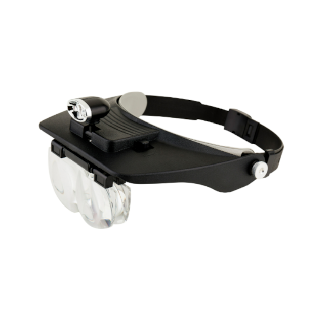 Lupa de Cabeça Led com 4 Lentes Ajuste em Velcro SLC-1009 SOLVER-b98e9033-afe1-434d-a98d-ac9be2187bad