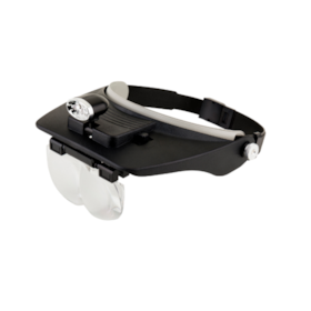 Lupa de Cabeça Led com 4 Lentes Ajuste em Velcro SLC-1009 SOLVER
