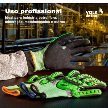 Luva Anti Corte Tricotada Nitrílica Dorso Emborrachado CA 42941 IMPACTO CUT R2 VOLK-6b3eb41a-ed77-4af7-ac7f-9cc8a7b9f09f