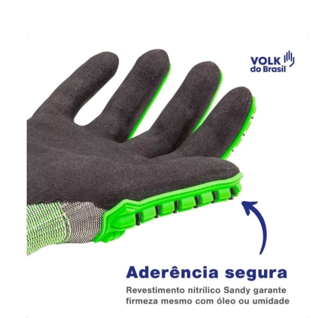 Luva Anti Corte Tricotada Nitrílica Dorso Emborrachado CA 42941 IMPACTO CUT R2 VOLK-bce12bb9-c7c7-4141-9742-5732e64f0e37