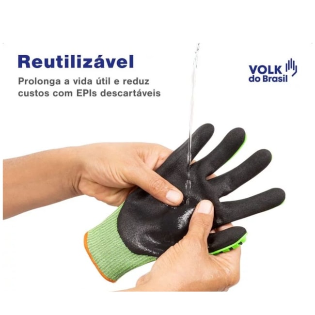 Luva Anti Corte Tricotada Nitrílica Dorso Emborrachado CA 42941 IMPACTO CUT R2 VOLK-0421672e-26be-4fb1-94ee-e5deb8cbdd92