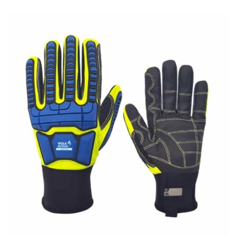 Luva de Couro Sintético Aramida para Impactos Cortes e Riscos Tam EG CA 43109 IMPACTO CUT R3 VOLK-7426cea6-62c2-4151-86eb-3da933b2e0cb