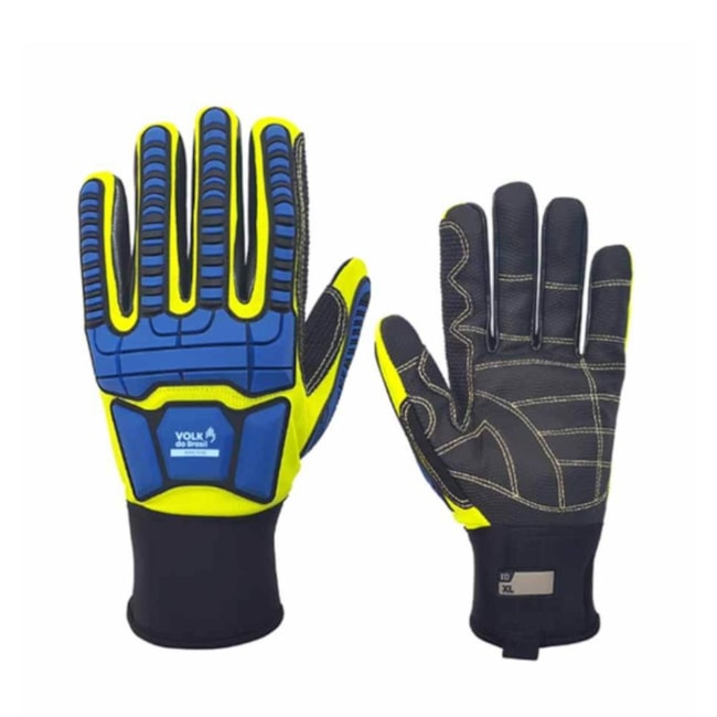 Luva de Couro Sintético Aramida para Impactos Cortes e Riscos Tam EG CA 43109 IMPACTO CUT R3 VOLK-c8064101-7791-4cc3-9a63-604a781cdc57