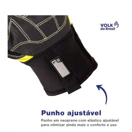 Luva de Couro Sintético Aramida para Impactos Cortes e Riscos Tam EG CA 43109 IMPACTO CUT R3 VOLK-f5fb3ba5-f826-4894-b751-1fce90ac1e1e