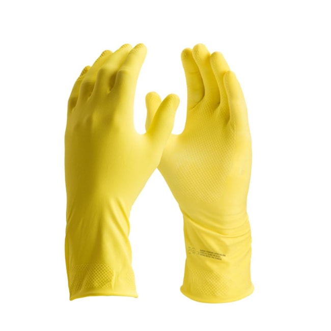 Luva de Limpeza Látex com Forro Algodão Flocado CA 15532 DA-299 CONFORT-13ac6082-0978-4f02-bd52-575b4b4f6998