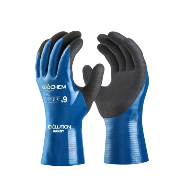 Luva de Nylon com Nitrílico Revestimento Total Látex Azul e Preto CA 51.840 DA35426E EVOCHEM DANNY-c00868a1-a8ff-41ee-82c5-9b4548e2a8ba