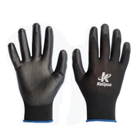 Luva de Nylon PU Preta KALIPSO