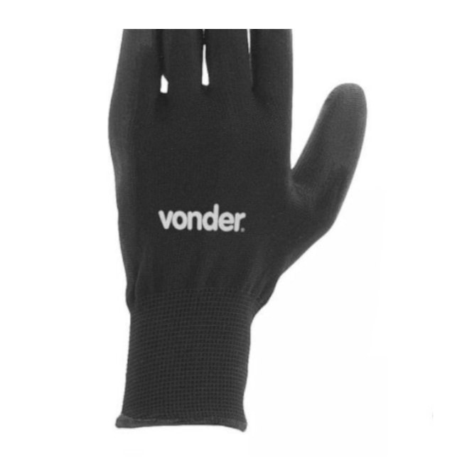 Luva de Poliéster com Poliuretano Tamanho 10/G Preta CA 40282 7025100010 VONDER-dc11ff70-cf2f-4d75-a6ee-208b9f4eab92