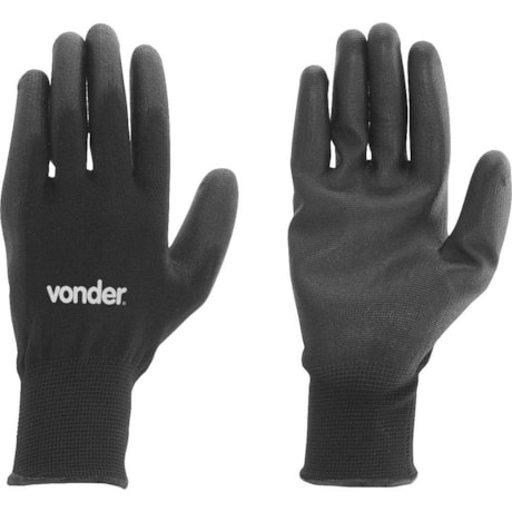 Luva de Poliéster com Poliuretano Tamanho 10/G Preta CA 40282 7025100010 VONDER-b25c4c30-7619-499a-9e6f-02a92e4121e9