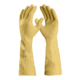 Luva de Proteção em Látex Amarelo Punho Longo CA 9567 LONGATEX DA2020 DANNY