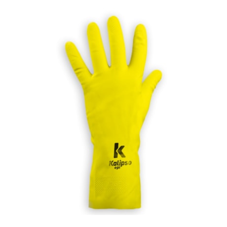 Luva de Proteção Látex Natural Amarela CA 32728 SUPER SILVER AM KALIPSO