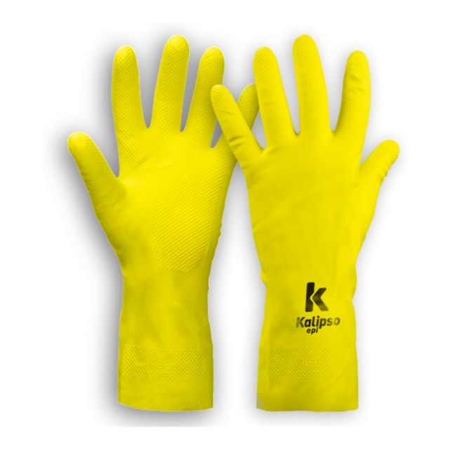 Luva de Proteção Látex Natural Amarela CA 32728 SUPER SILVER AM KALIPSO-0bfeeab9-db0c-45bf-be20-fb2c7bc1ee52