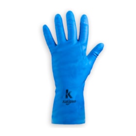 Luva de Proteção Látex Natural Azul CA 32728 SUPER SILVER AZ KALIPSO