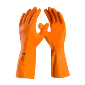 Luva de Proteção MAX ORANGE em Látex Reforçado Laranja CA 11286 DA208D DANNY