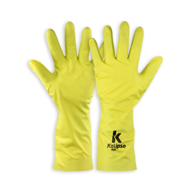 Luva de Proteção Nitrílica Amarela Sem Forro Interno CA 50695 NITRILI-KA 03 KALIPSO-dbe550ef-19d0-403a-9c25-eb50a7d5c8f3