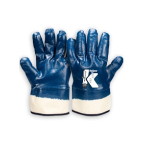 Luva de Proteção Nitrílica Azul com Punho de Lona CA 48701 NITRILI-KA 35 KALIPSO