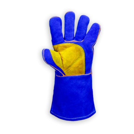 Luva de Proteção para Solda K-ARGON Reforçada em Couro Raspa Tam EG CA 50277 KALIPSO-6f4cdc07-1905-42e7-b0ac-ef7462527c49