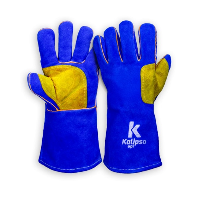 Luva de Proteção para Solda K-ARGON Reforçada em Couro Raspa Tam EG CA 50277 KALIPSO-91dc3fdf-df44-499d-94c3-3bc7094708bc