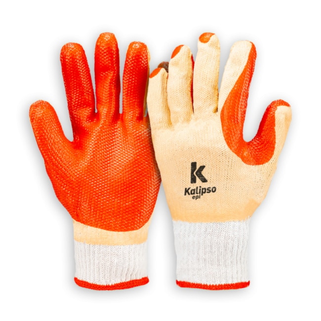 Luva de Proteção Tricotada em Algodão Revestida em Látex CA 41415 RED GRIP KALIPSO-46fbea4d-13d2-4ef6-9e8a-0aec59061569