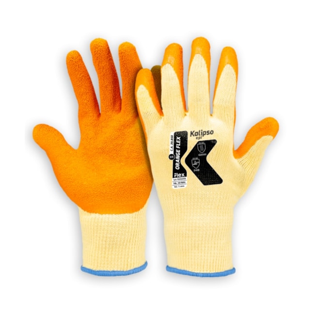 Luva de Proteção Tricotada em Poliéster CA 20858 ORANGE FLEX KALIPSO-1fe646ee-6de5-4e39-a45c-8e3b0fa6d9fd