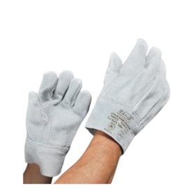 Luva de Raspa Soldador 7cm Curta com Reforço CA 16074 C-07CRR ZANEL