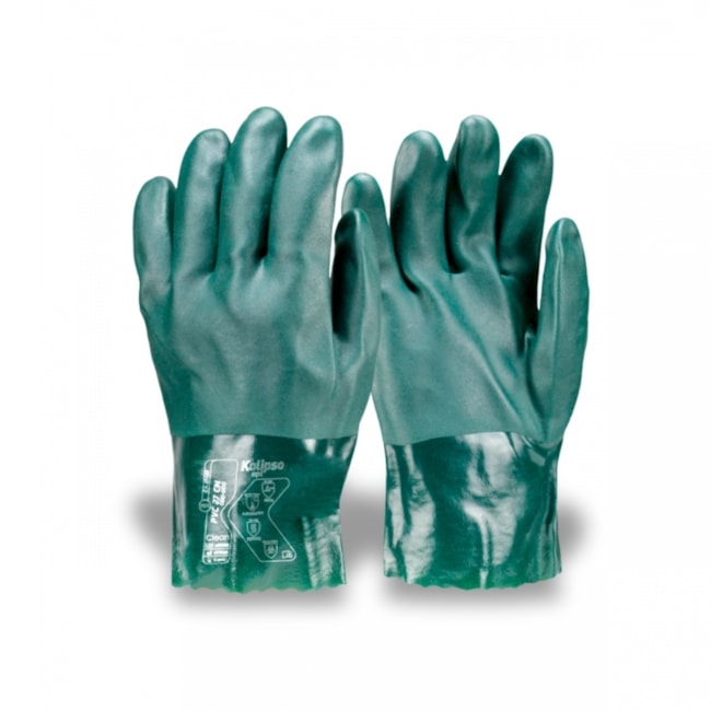 Luva de Segurança de PVC 27CM Palma Áspera Tamanho G CA 21420 KALIPSO-99ea2f8d-afb0-4578-a23a-23e81de04316