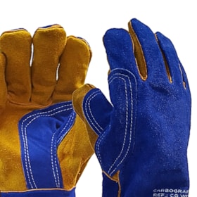 Luva de Segurança em Couro Reforçado Tamanho G CA 44286 CG WELD 012671212 CARBOGRAFITE