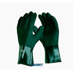 Luva de Segurança em PVC Verde Palma Áspera CA 40304 DA12210D PETRONIT DANNY