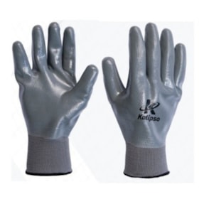Luva de Segurança Nitrílica Total CA 35770 NBR PRO CINZA KALIPSO