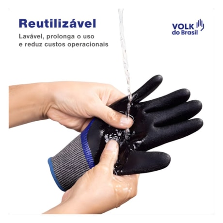 Luva de Segurança Polietileno Nitrílica Anti Corte CA 36848 CUT OIL FULL VOLK-4ee22285-1730-44dd-972e-0857bf6eab67