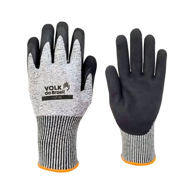 Luva de Segurança Polietileno Revestida Nitrila Sandy Anti Corte CUT OIL VOLK-bed3af67-7a98-4bb0-bde5-8ab40274a5aa