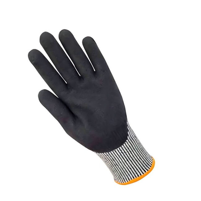 Luva de Segurança Polietileno Revestida Nitrila Sandy Anti Corte CUT OIL VOLK-51804808-c74c-4bd6-816f-ac1dfcd62d99