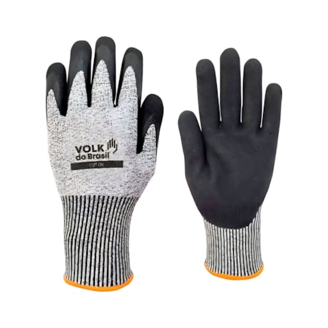 Luva de Segurança Polietileno Revestida Nitrila Sandy Anti Corte CUT OIL VOLK-7fd316f7-0633-481a-8627-5ac1420ba6f7
