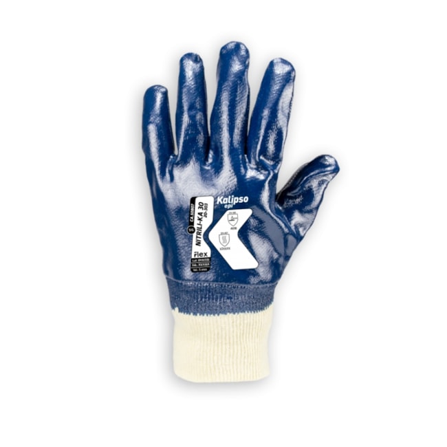 Luva de Segurança Revestida em Borracha Nitrílica Azul CA 50807 NITRILI-KA 30 KALIPSO-4a73c2fc-ebab-4205-ba3f-67cd7daf2c77
