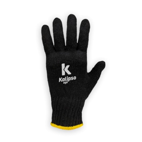 Luva de Segurança Tricotada Algodão Tamanho Único Preta CA 34492 02.11.1.3 KALIPSO-1b2e0e6f-22ee-4045-bccf-c2d8dd2db10a